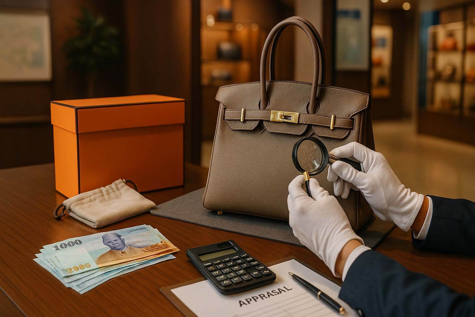 HERMÈS Birkin 到店檢視與估價｜皮質與五金檢查，現金付款－青蘋果3C